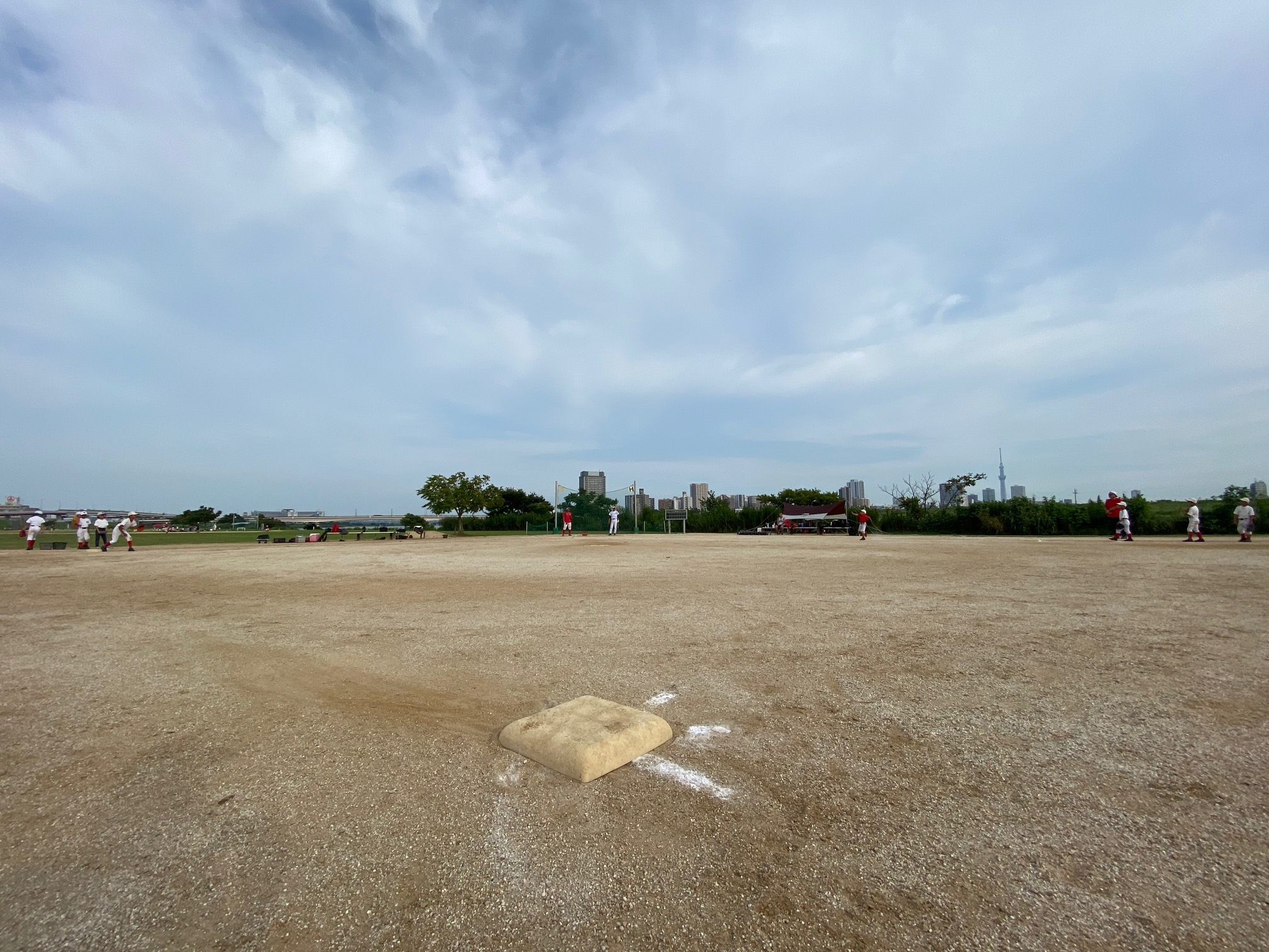 珍しく２塁から撮ってみました