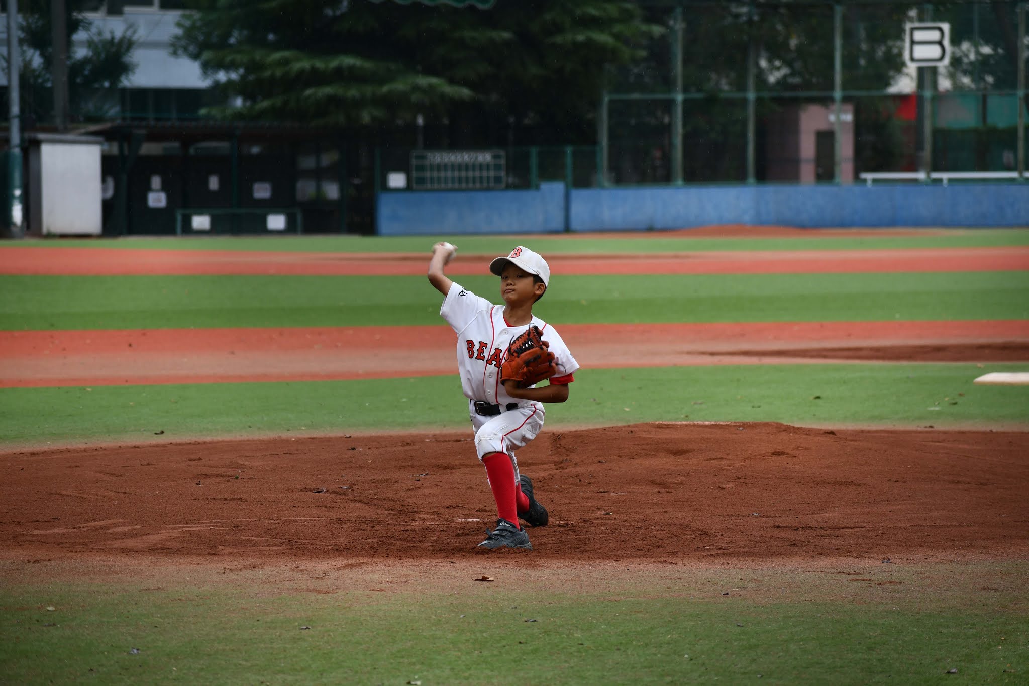 食べ終わったら前に行われていた試合を見学しながら「リードが小さいだの、なんだの」 他人の振り見て我がふり直せ！ですよー