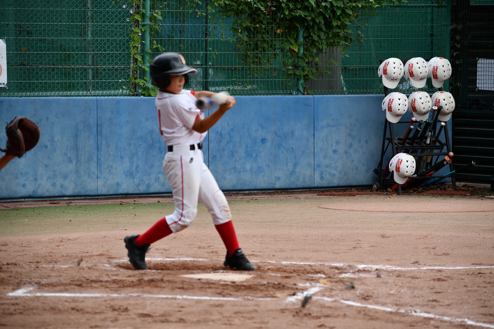 １回戦では快音はなかったけど、この日はクリーンヒット出ました！