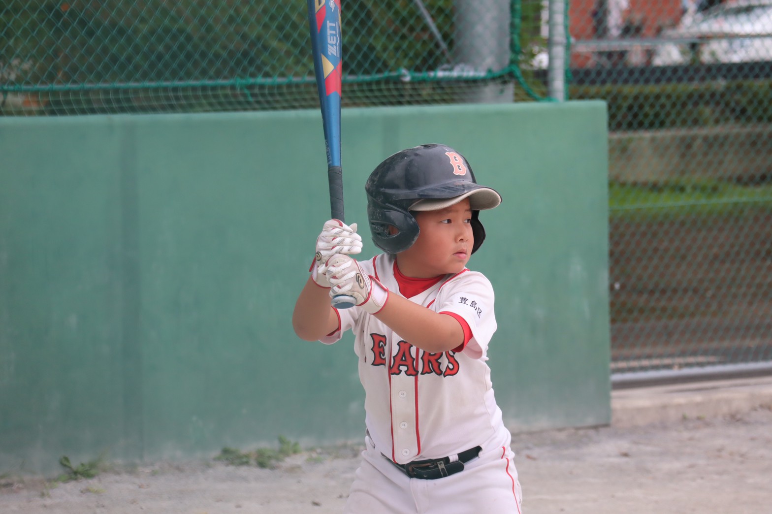 初スタメンの1年生くん。