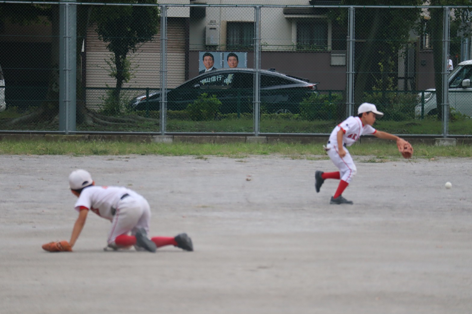 スイング後こっち向くことなんて教えてないよー