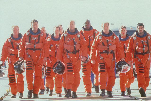 あまりに堂々としてて地球を救った戦士たち、って感じ😄