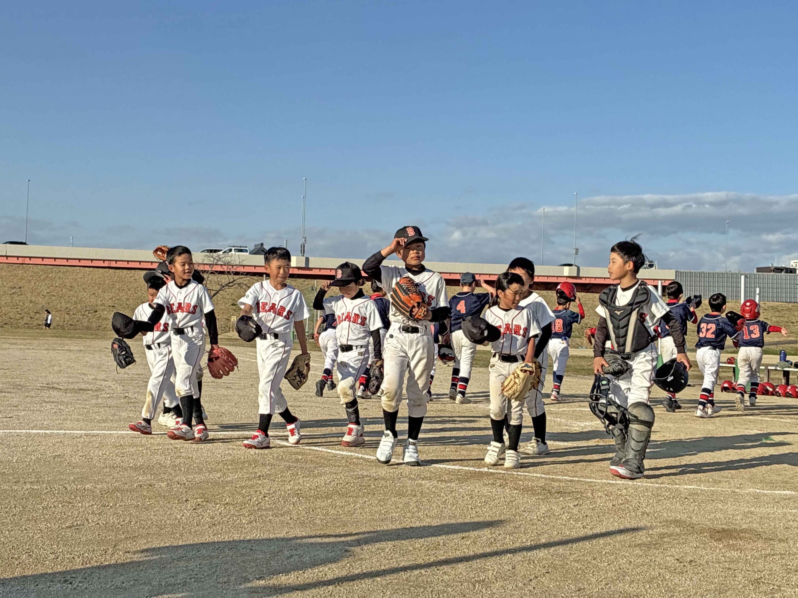 試合後のやりきった表情。みんな、いい顔！